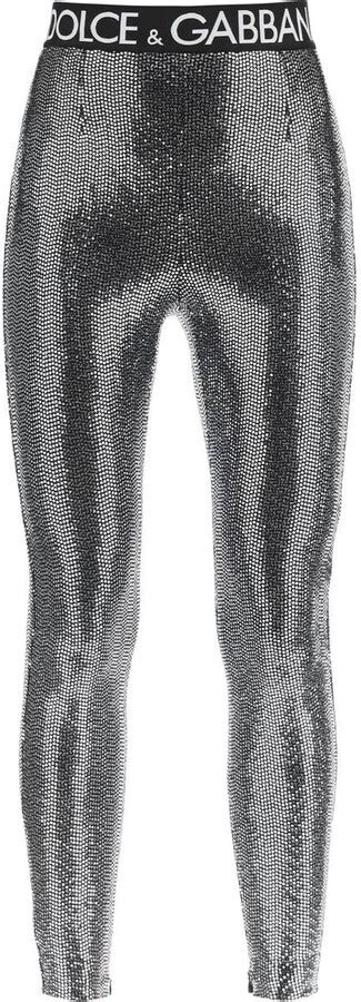 dolce gabbana lace leggings|dg sequin leggings.